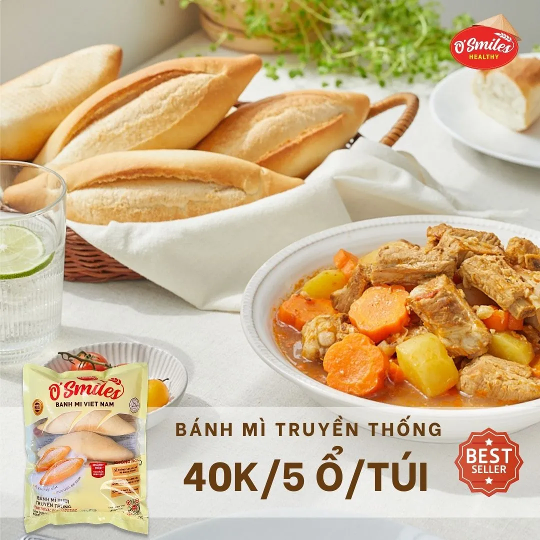 bánh mì truyền thống o'smiles best seller