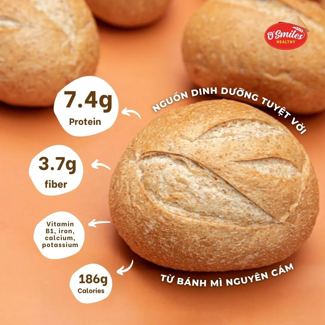 Dinh dưỡng bánh mì nguyên cám osmiles