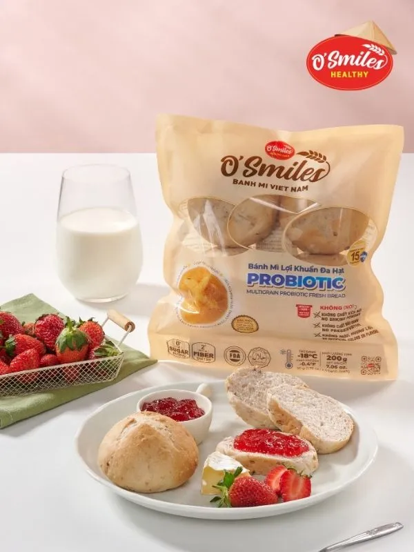 bánh mì lợi khuẩn đa hạt o'smiles