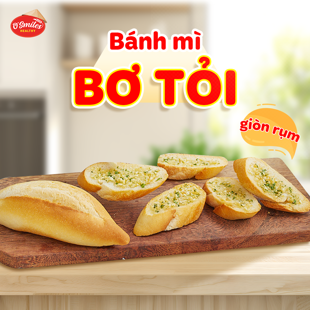 bánh mì nướng bơ tỏi osmiles